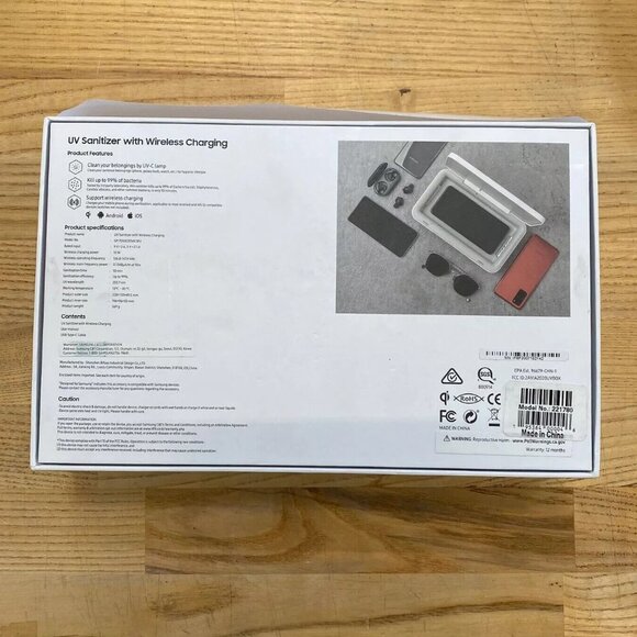 NEW Samsung UV Sanitizer with Wireless Charging - Picture 2 of 2